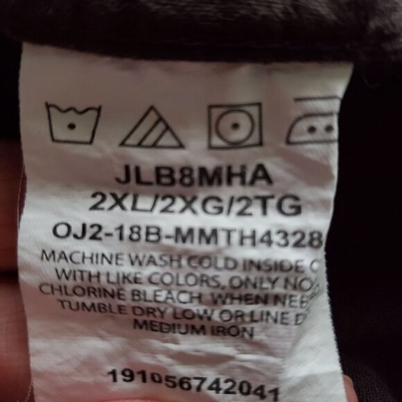 Wrangler Gray Vintage Wash Button Down Long Sleeve Casual Shirt Size 2XL Cotton - Picture 8 of 8